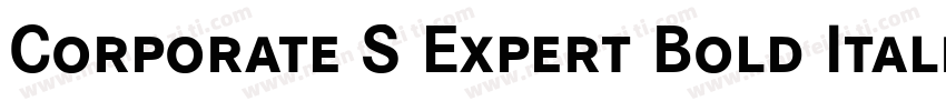 Corporate S Expert Bold Italic OsF字体转换